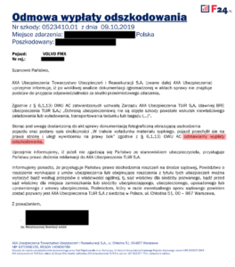 Decyzja odmowna